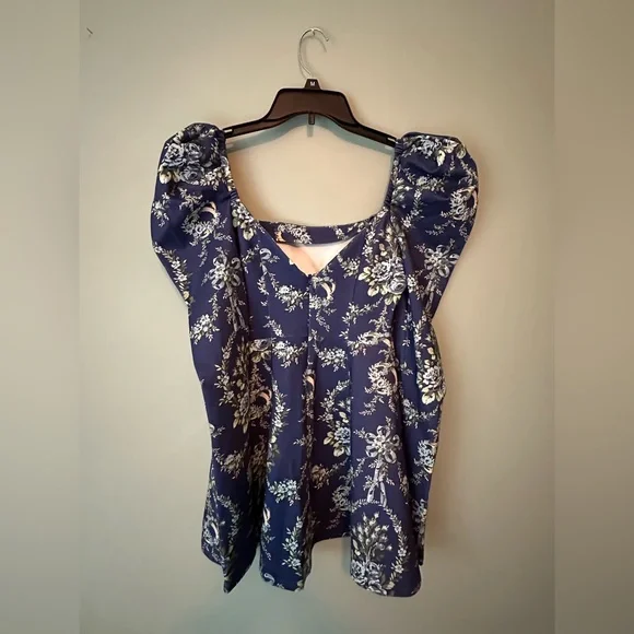 Selkie Blue Floral Mini Dress - Picture 5 of 8